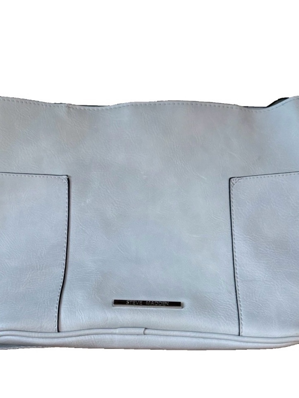 Steve Madden Hobo Lt Gray Adj Shoulder & Crsbdy Straps Water Btl Pockets 14.5x10